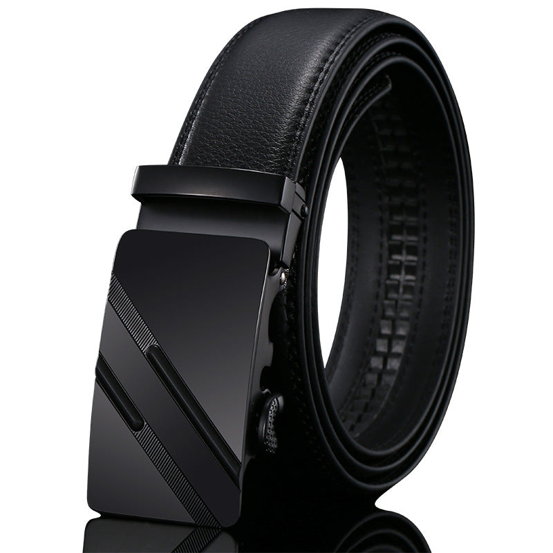 Men’s Genuine Leather Belt Automatic Buckle Stylish & Durable
