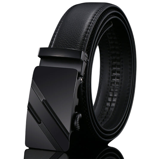 Men’s Genuine Leather Belt Automatic Buckle Stylish & Durable