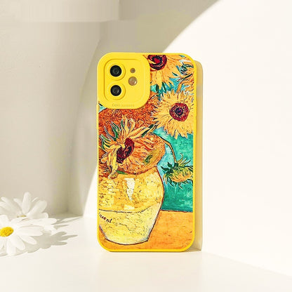 Sunflower iPhone 14 Silicone Phone Case Stylish & Protective