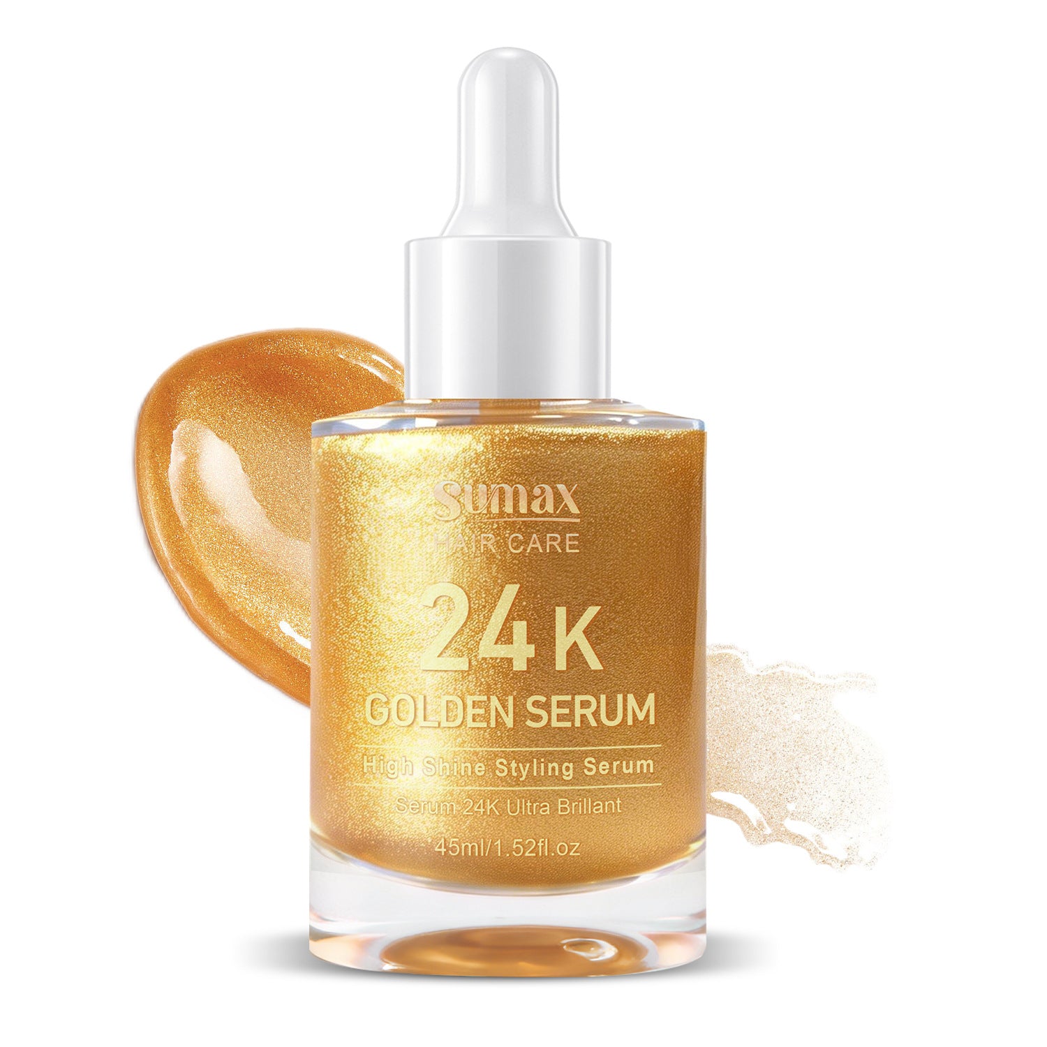 45ml Cylindrical Bottle 24K Hair Care Essence