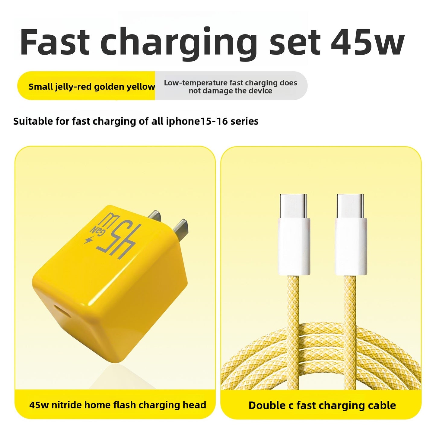 45W gallium nitride charger head