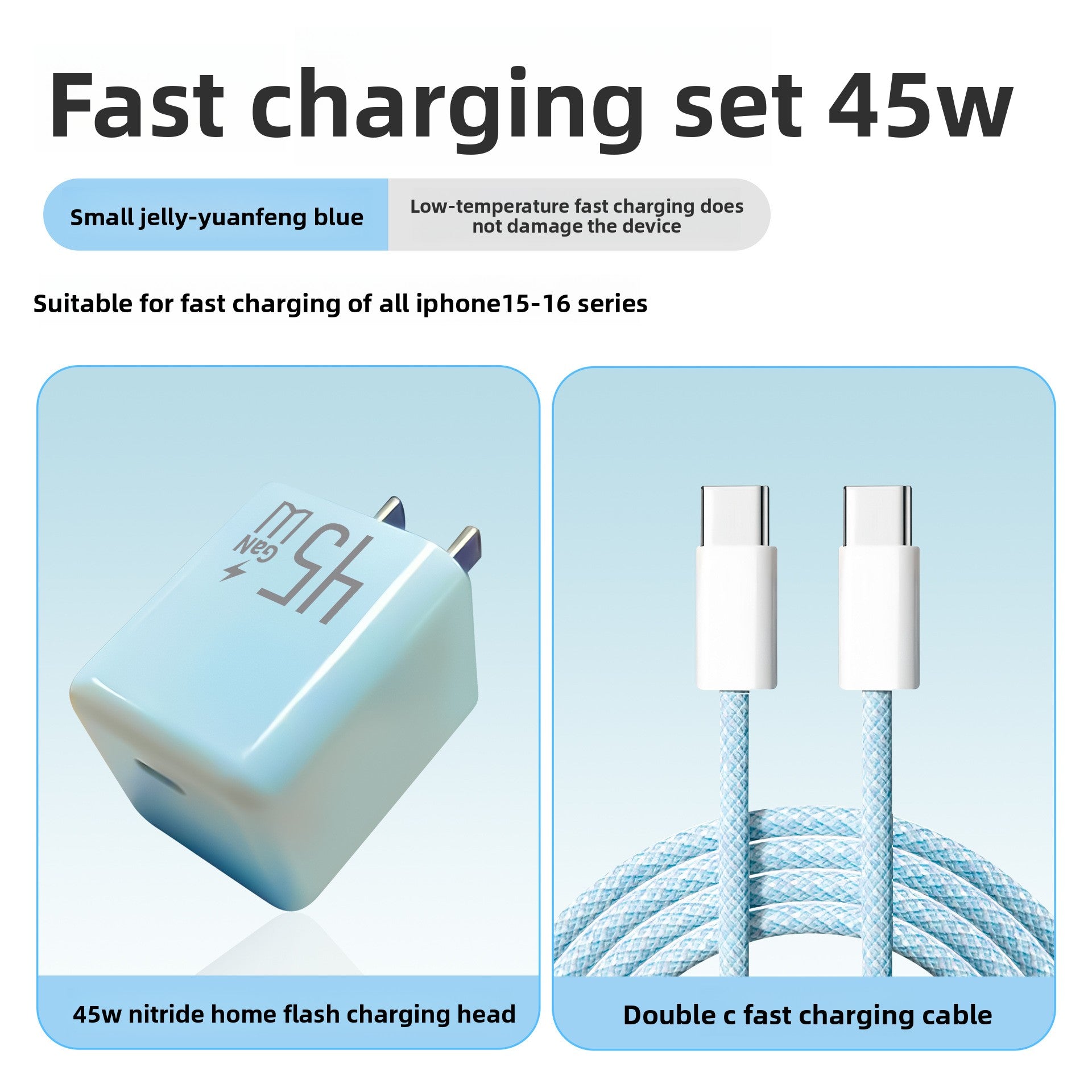 45W gallium nitride charger head