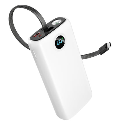 45W Laptop Power Bank with Built-in Cable