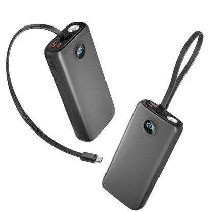 45W Laptop Power Bank with Built-in Cable
