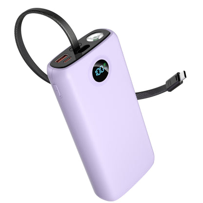 45W Laptop Power Bank with Built-in Cable