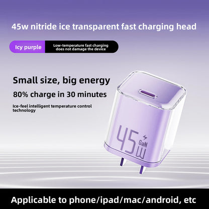 45W PD Fast Charger with Data Cable for iPhone