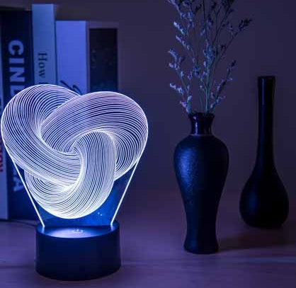 Buy Twist Abstract LED 3D Night Light Acrylic Mood Lamp for Baby