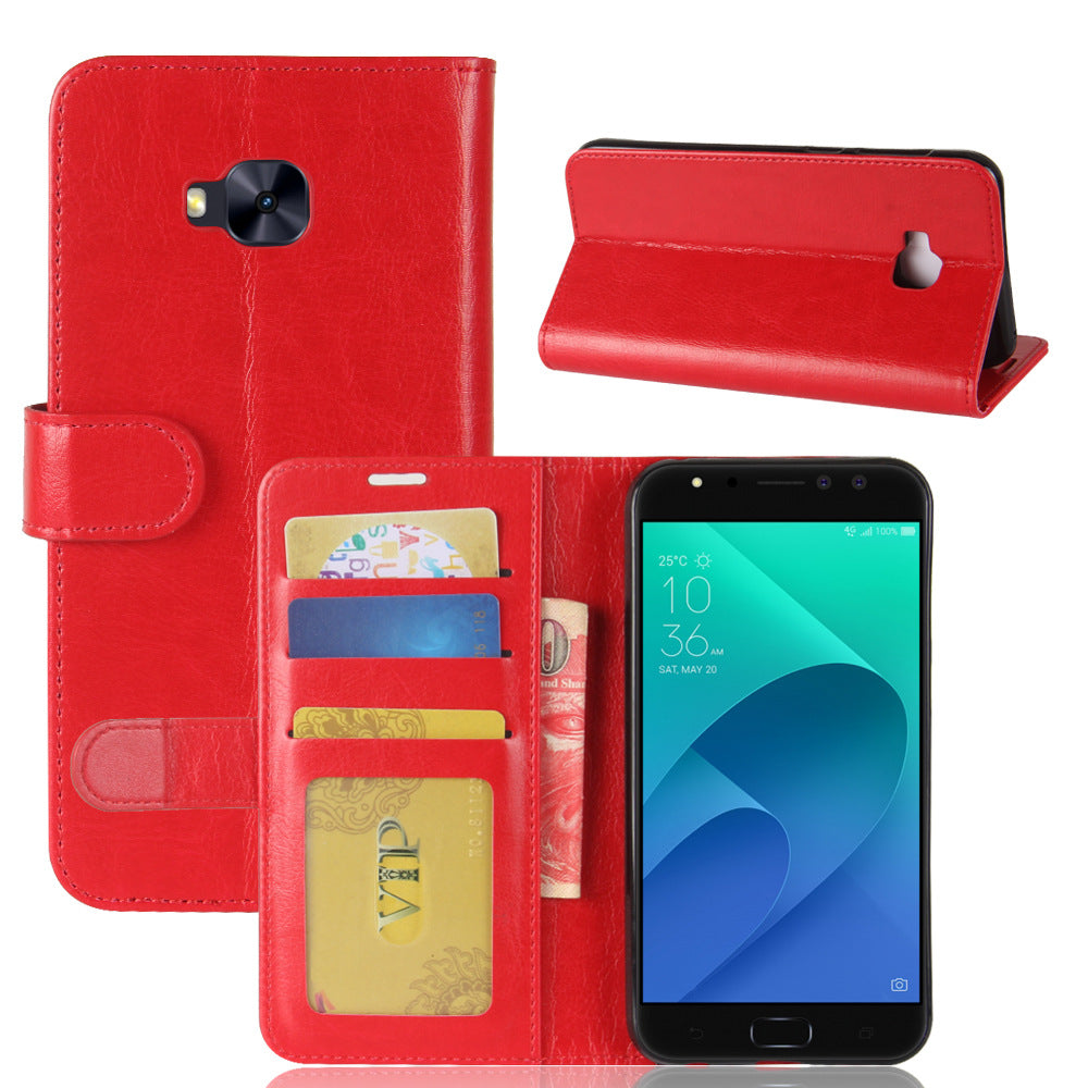 Crazy Horse Leather Wallet Case – Premium Protection & Style