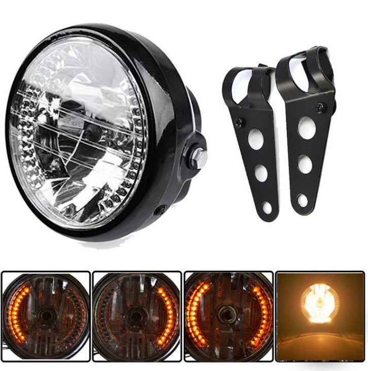 Motorcycle Headlight Turn Signal Blinker with Bracket
