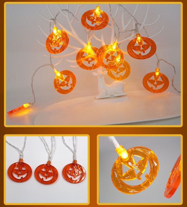 Buy Halloween LED Pumpkin String Lights – Spooky Lantern Decor