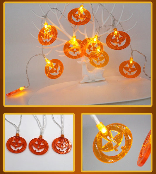Buy Halloween LED Pumpkin String Lights – Spooky Lantern Decor