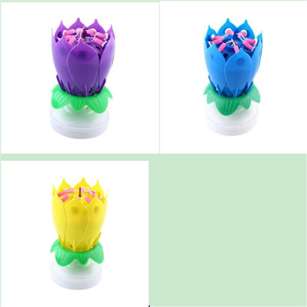 Buy First Musical Lotus Candle Colorful Birthday Cake Decor