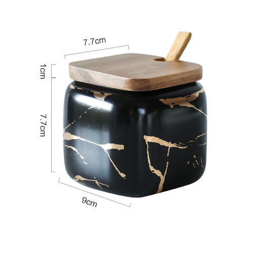 Gold Marble Jar Set – Nordic Style Kitchen Storage Containers