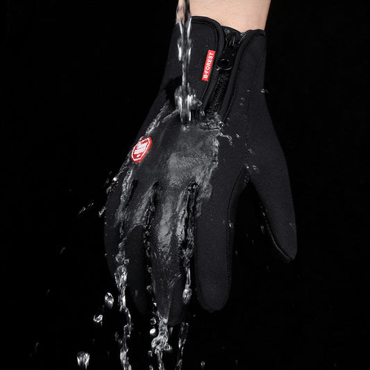 Buy Winter Touch Screen Motorcycle Gloves – Waterproof Fleece