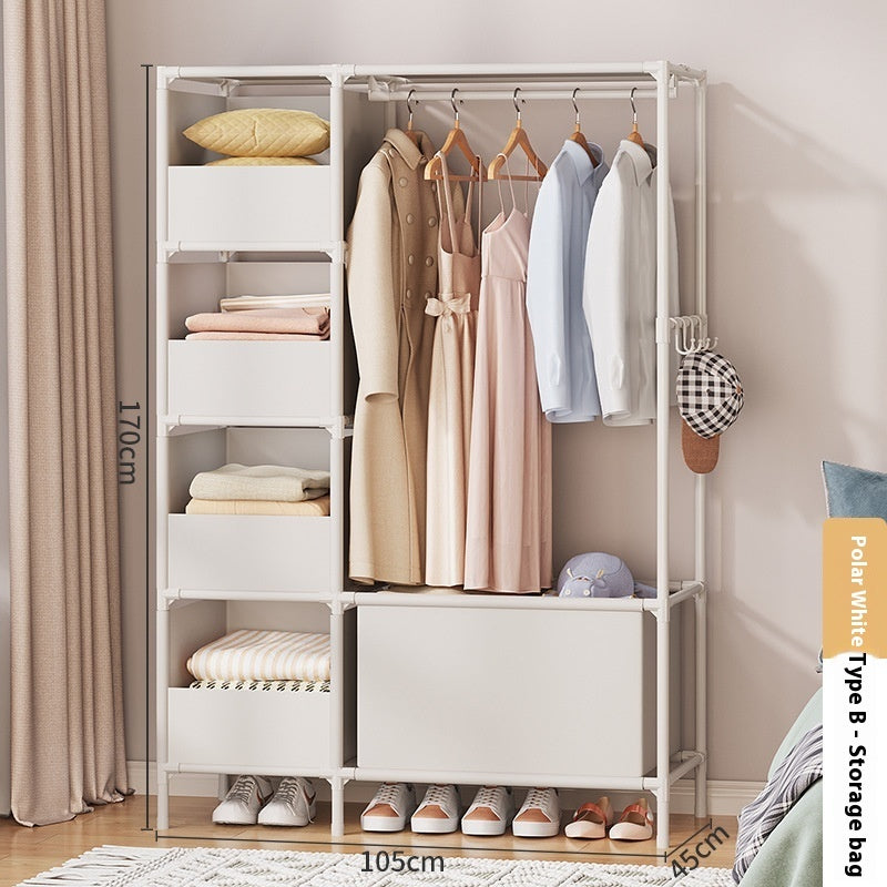 Simple Wardrobe for Bedroom – Quick Assembly & Home Storage