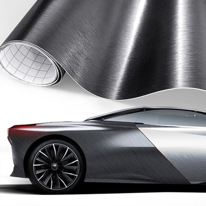Glossy Black 5D Carbon Fiber Vinyl Film Car Stickers.