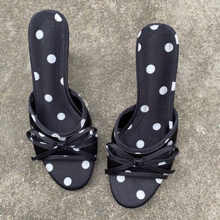 Women’s Polka-Dot Bow Slippers Cute Upgrade Home Footwear