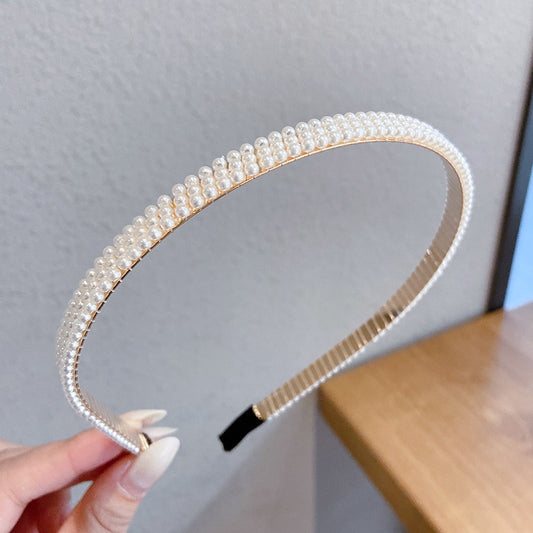 Buy Elegant Thin Pearl Headband for Girls and Women Fashion.