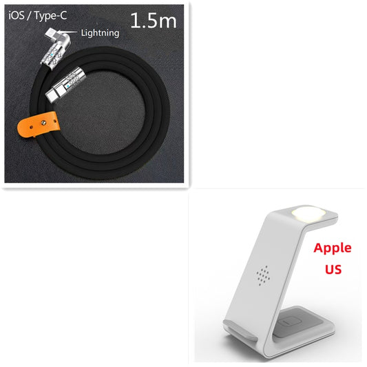 3 in 1 Fast Charging Station Wireless Charger Phone Stand