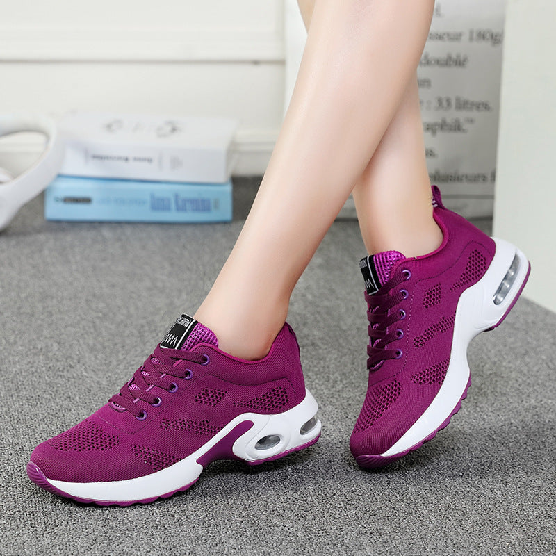 Women's Dense Mesh Fly-Knit Shoes for Running and Walking