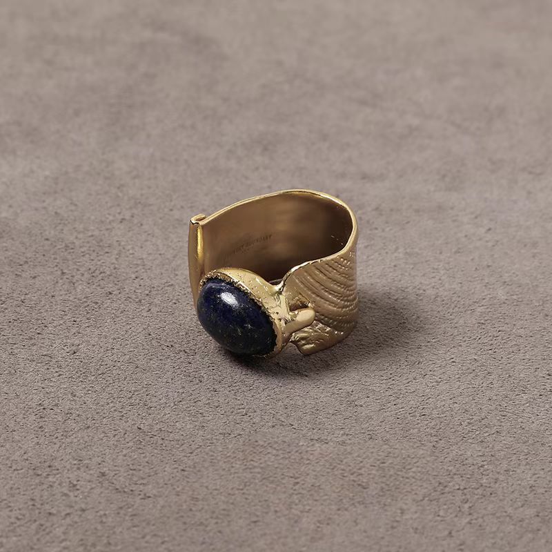 Buy Star Trace Wide Band Ring Vintage Artistic Style Jewelry