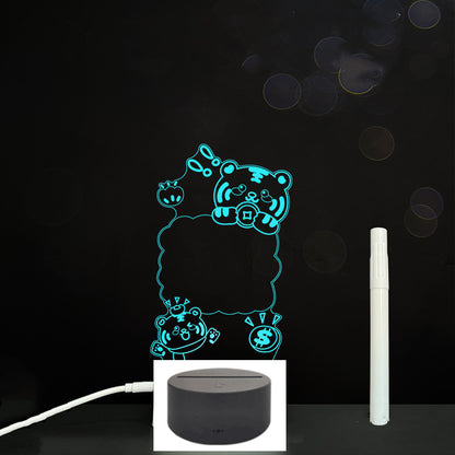3D Acrylic Handwriting LED Message Board for Creative Decor