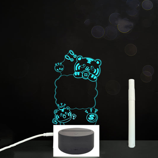 3D Acrylic Handwriting LED Message Board for Creative Decor