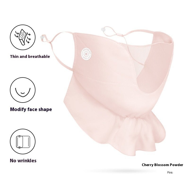 Women's  Chiffon Sunscreen Mask Outdoor Driving & Cycling