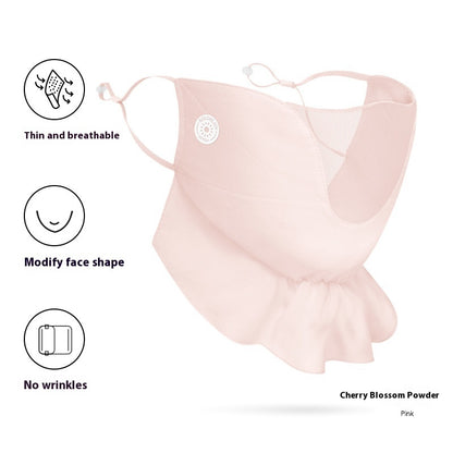 Women's  Chiffon Sunscreen Mask Outdoor Driving & Cycling