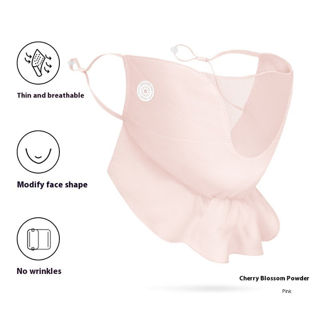 Women's  Chiffon Sunscreen Mask Outdoor Driving & Cycling