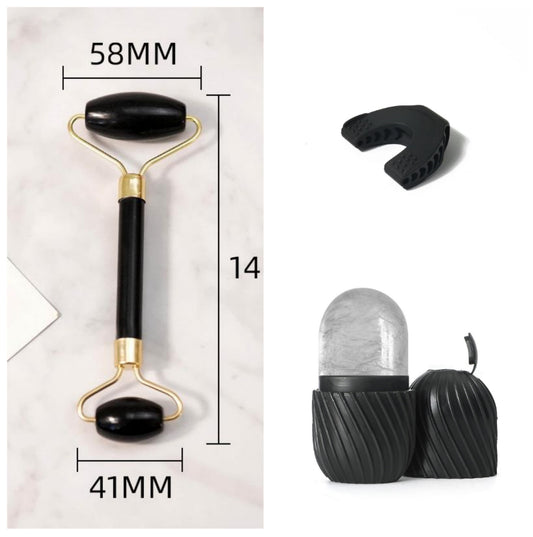 Beauty Face Care Massage Jade Device for Relaxing Skincare Glow