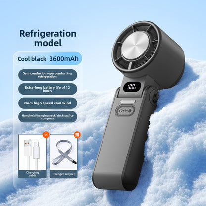 Neck Cooling Ice Compress Fan with Portable Cooling Power