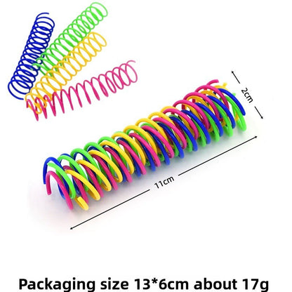 Colorful Cat Spring Toys for Daily Fun Exercise and Activity