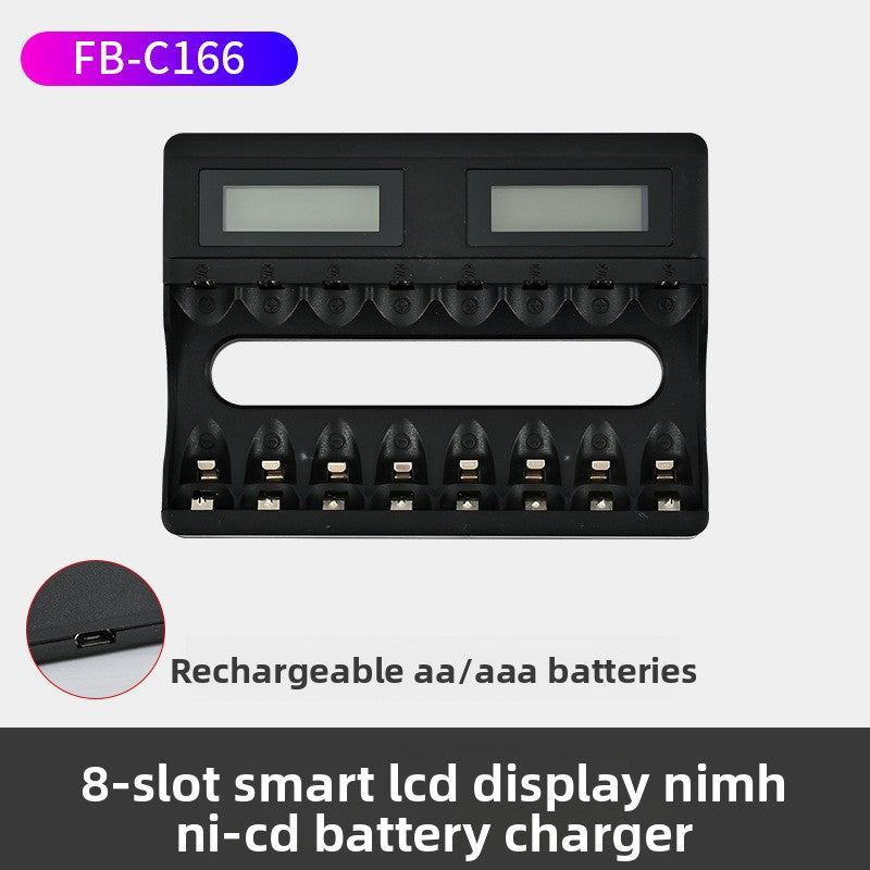 48-Slot Smart LCD Fast Charger for Ni-MH Ni-Cd Batteries