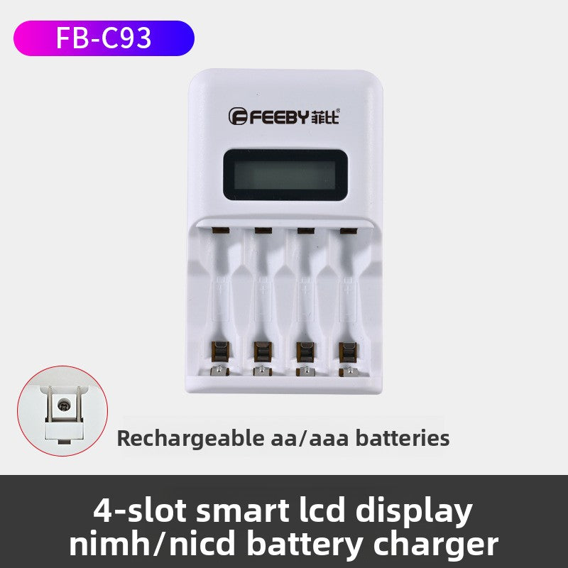 48-Slot Smart LCD Fast Charger for Ni-MH Ni-Cd Batteries
