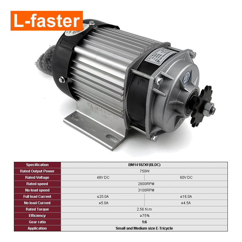 48V 750W Electric Conversion Kit with Brushless Motor
