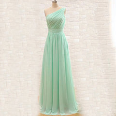 Green one shoulder