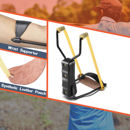 Compact Folding Slingshot Catapult for Hunting & Outdoors