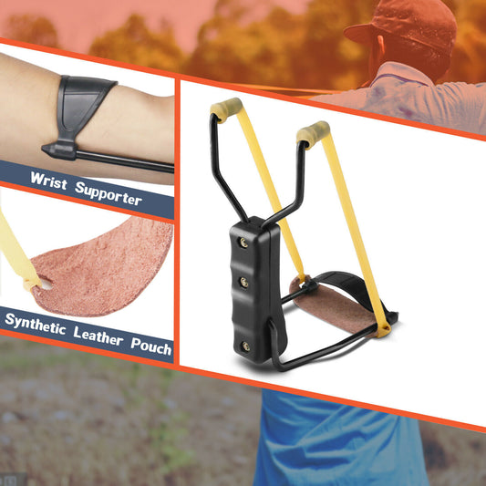 Compact Folding Slingshot Catapult for Hunting & Outdoors