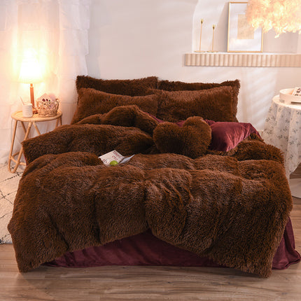 Buy Luxury Fleece Duvet Cover – Thick, Warm & Fluffy Bedding Set