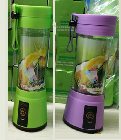 Buy Portable USB Rechargeable Blender 6 Blade Juicer Cup 380ML