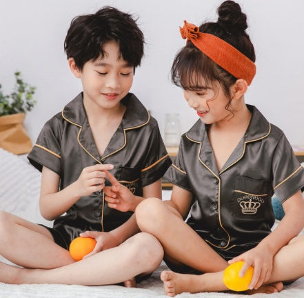 Artificial Silk Pajamas for Children Soft and Comfortable