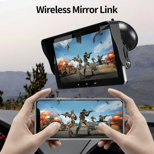 Portable 7 Inch Wireless CarPlay Screen with Suction Mount