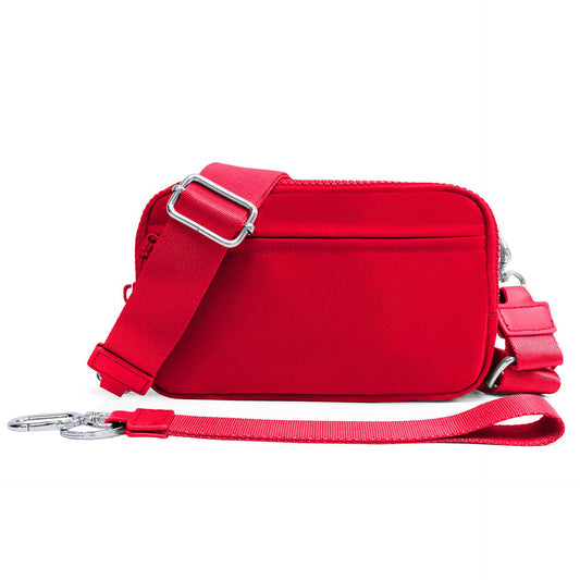 Men's Waterproof Crossbody Waist Bag Double Layer