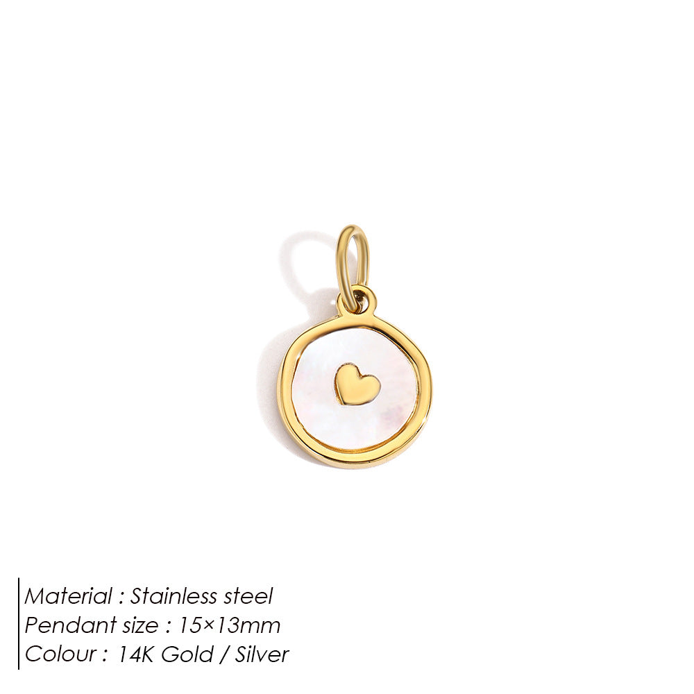 Stainless Steel Necklace Ring Earrings Set with Diamonds