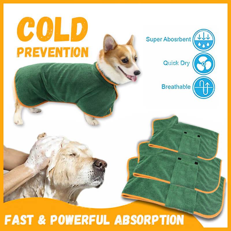 Buy Waist-Wrapped Microfiber Pet Bathrobe Super Absorbent Towel