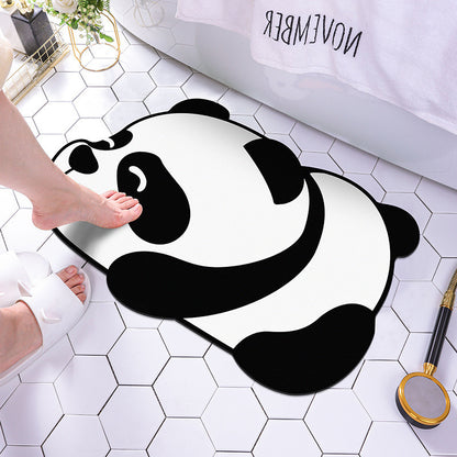 Cartoon Diatom Mud Bath Mat for Quick-Dry Bathroom Style