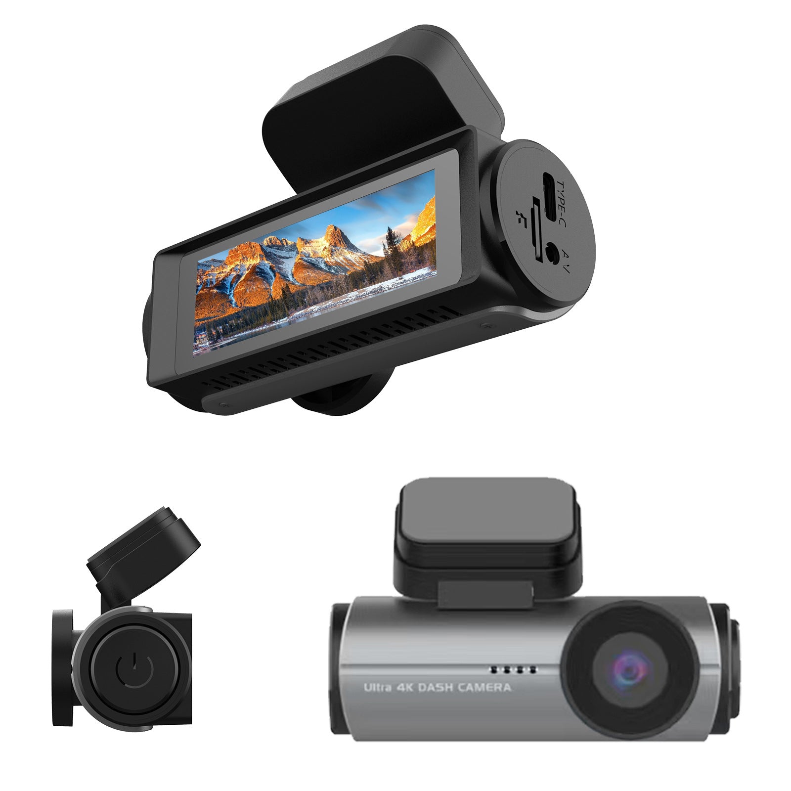 4K 1080P Front Rear Car Dash Cam with Ultra WiFi Video Support Global swanky 1