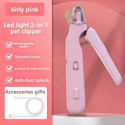 4-in-1 Electric Pet Grooming Kit with Nail Trimmer and Hair Remover