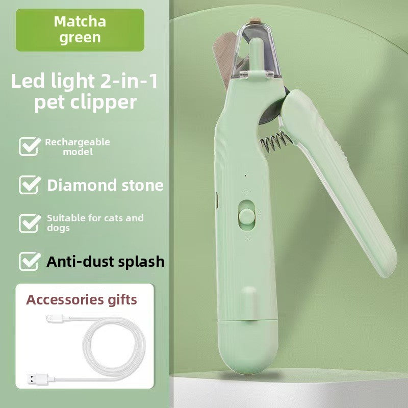 4-in-1 Electric Pet Grooming Kit with Nail Trimmer and Hair Remover